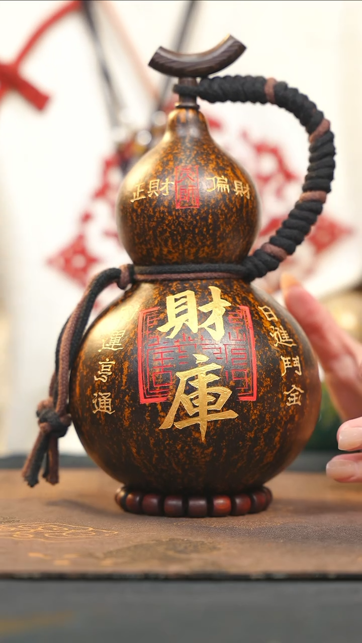 【闪购商品】WE191大漆酒葫芦不包手串及旋转底座