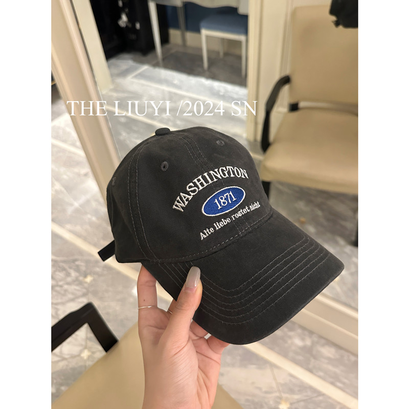 【LIUYI】刺绣字母鸭舌帽6048