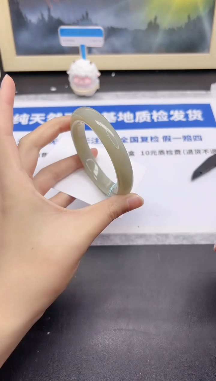 和田玉手镯未镶嵌211-55.2qq