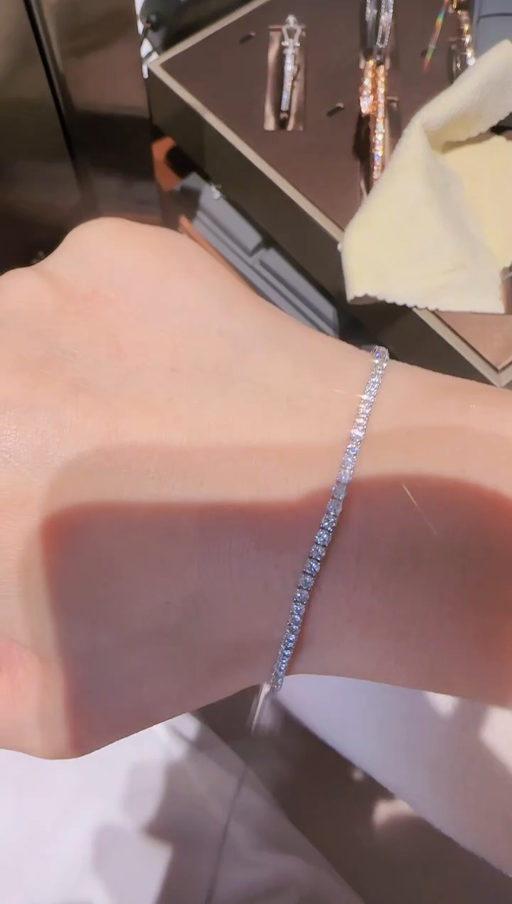 【闪购商品】实验室培育钻石铂Pt950镶嵌精选 培育手链