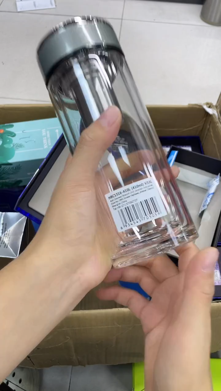 高硼硅玻璃无手柄款082象家双层瑕玼410ml