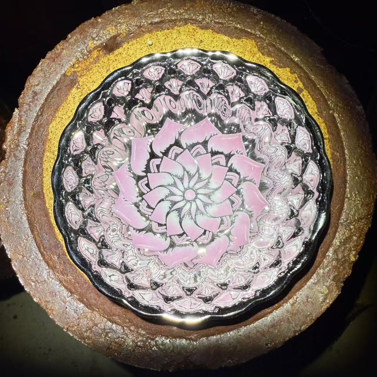 纯手工茶杯 樱花粉 莲花    主人杯