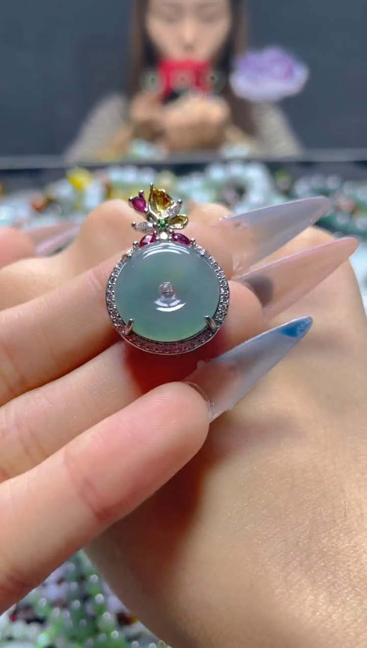 颈饰未镶嵌翡翠/B/翡翠A货，一件也是批发价