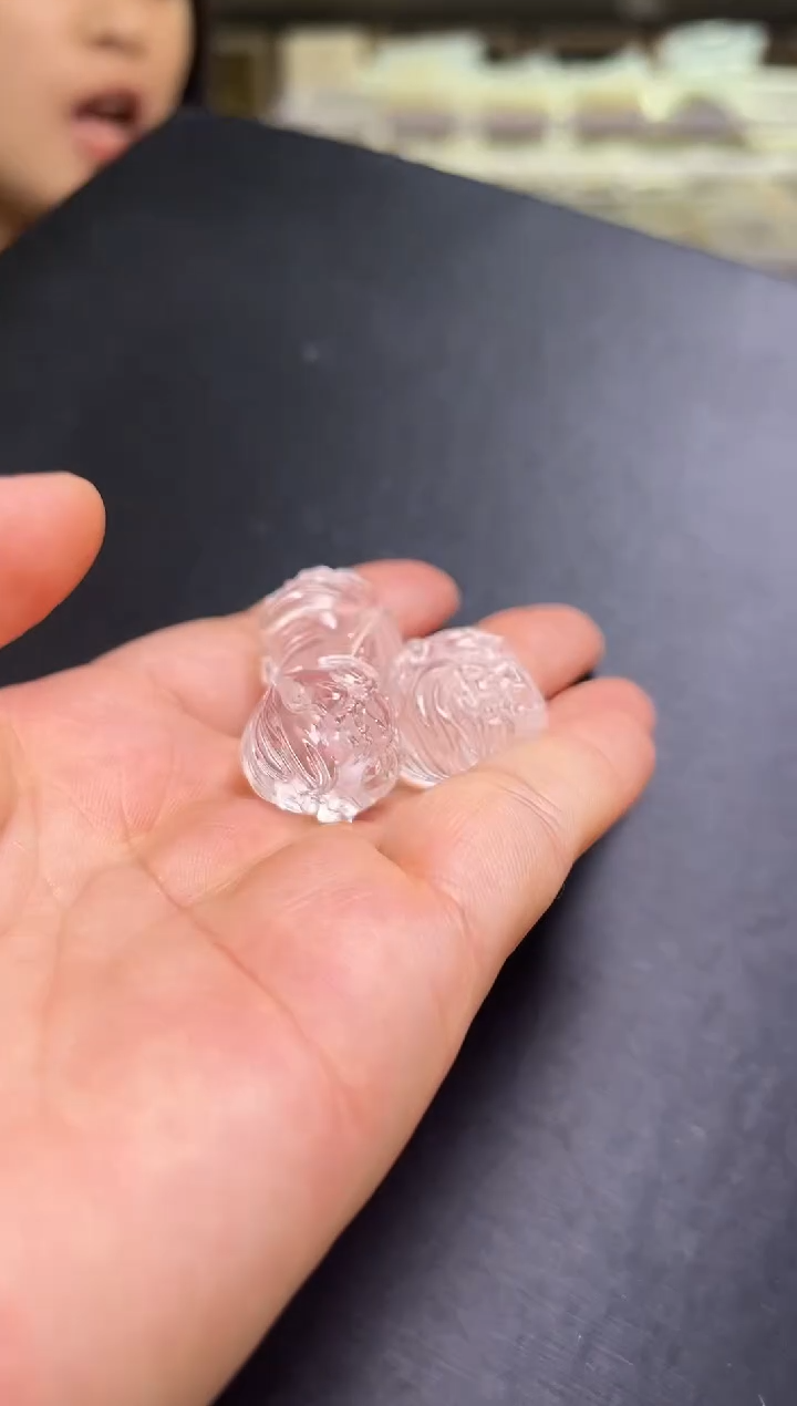 未镶嵌珠宝半成品水晶白水晶凤九  多样性发一 BB1278 