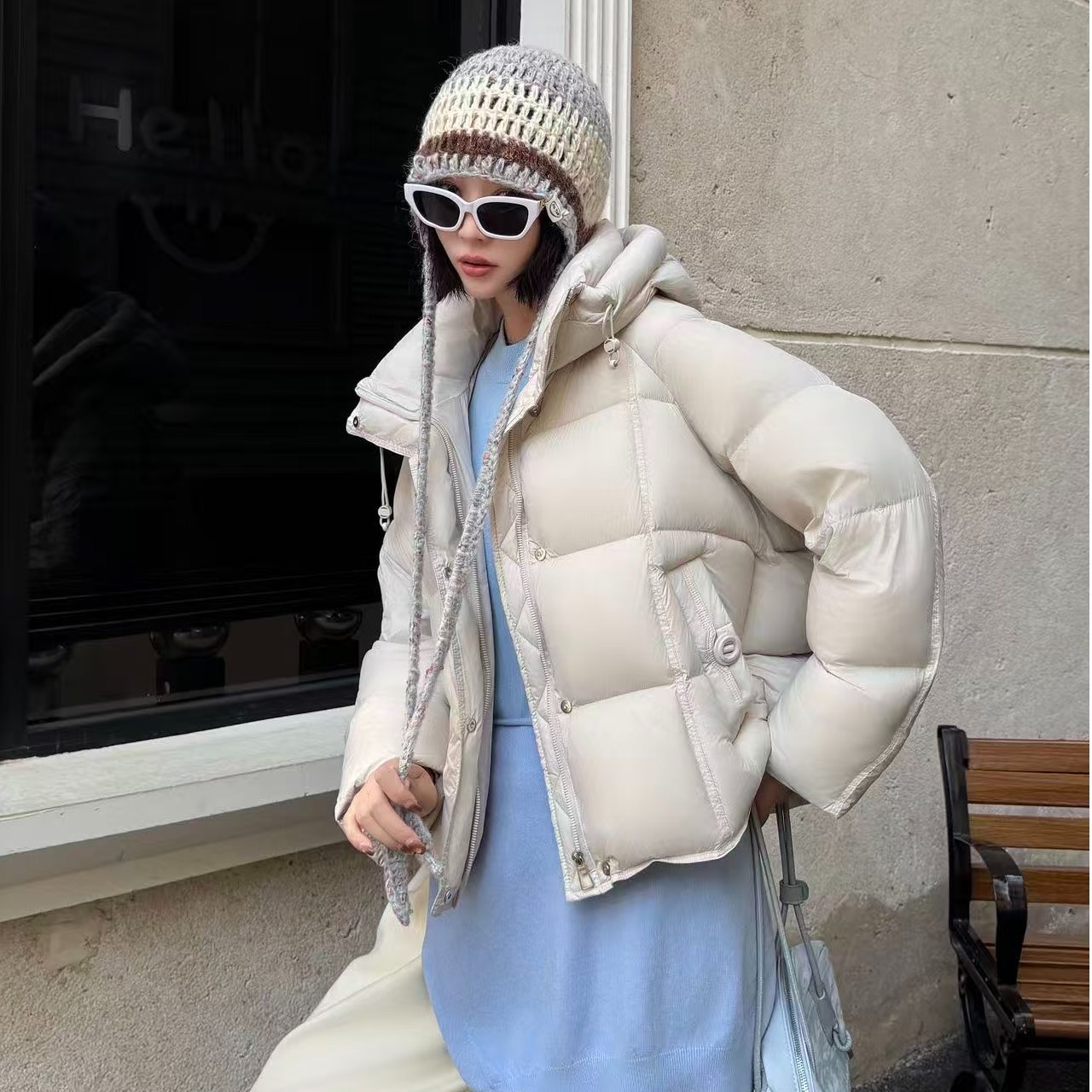 新国标90白鸭羽绒服B59513