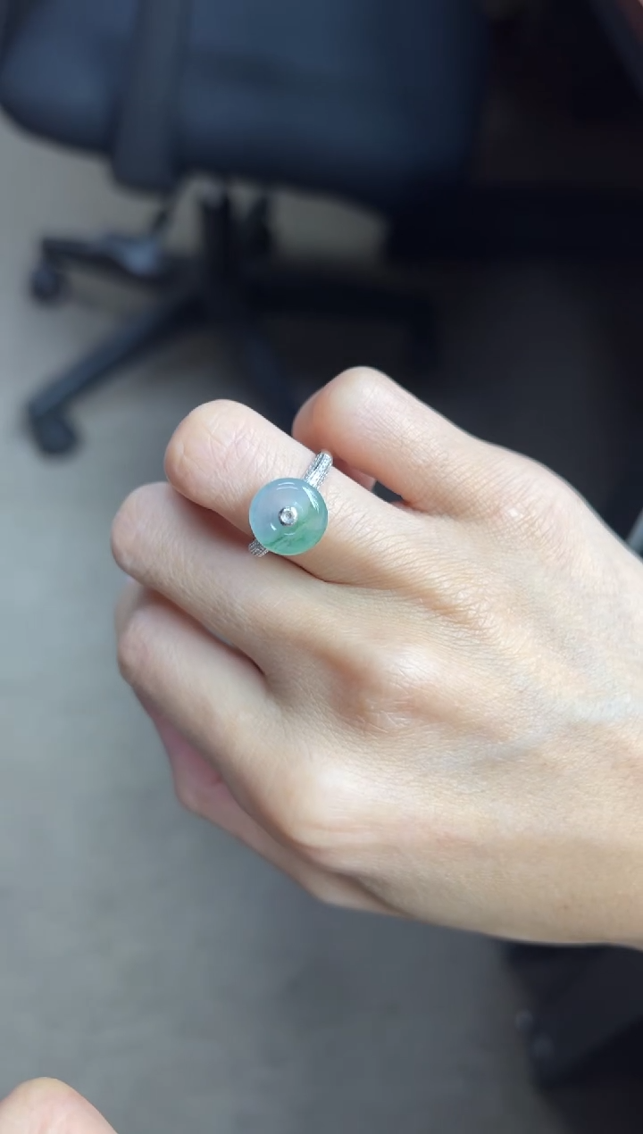 颈饰银S925镶嵌翡翠（16号）纯天然A货缅甸翡翠 