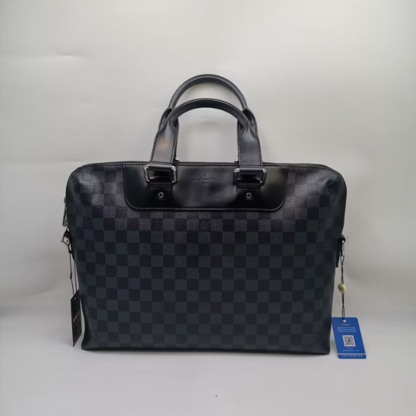 95新 LouisVuitton/路易威登 97新18127 LV 蓝棋盘格手提包公文包