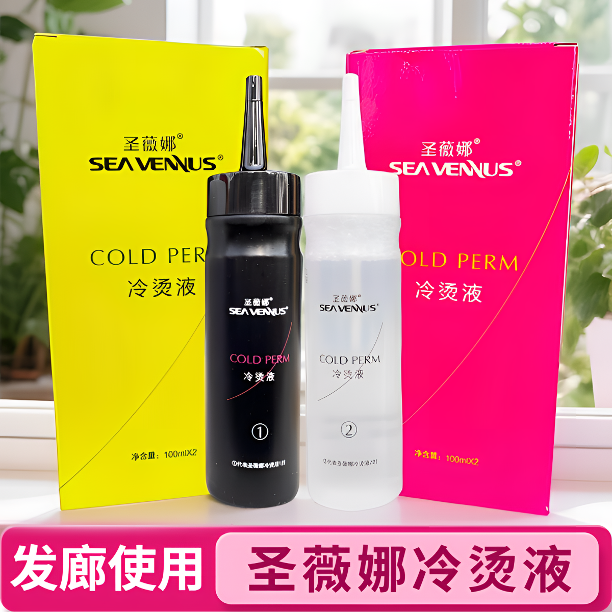 【6盒】圣薇娜冷烫液圣薇娜电发水冷烫专用蓬松卷发药水烫卷纹理烫