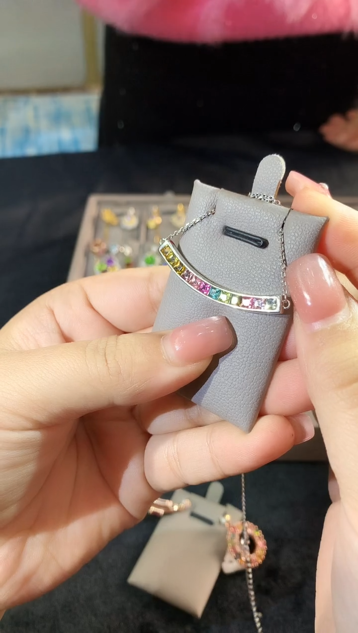 【闪购商品】碧玺项链银S925镶嵌167戒指