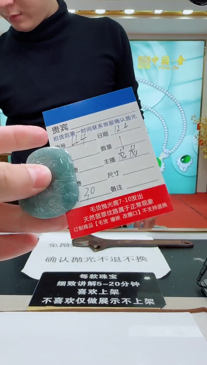 颈饰未镶嵌翡翠LL4翡翠吊坠-多样性发其一