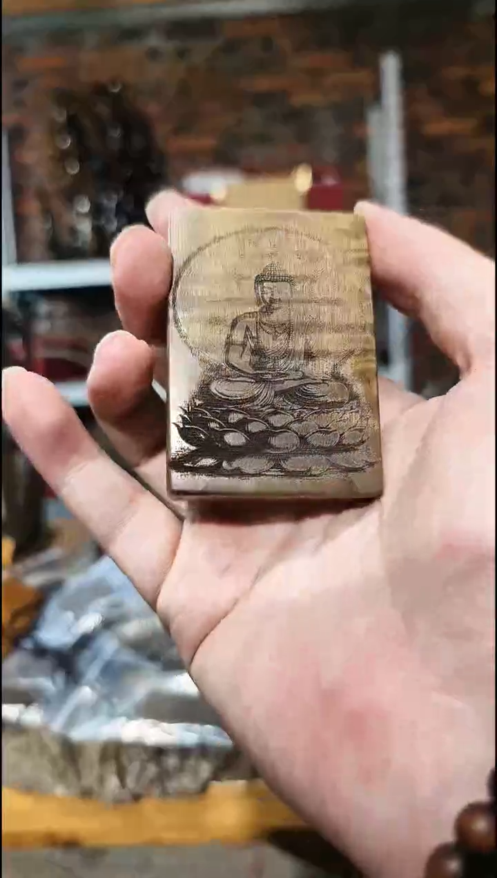 金丝楠无事牌手把件