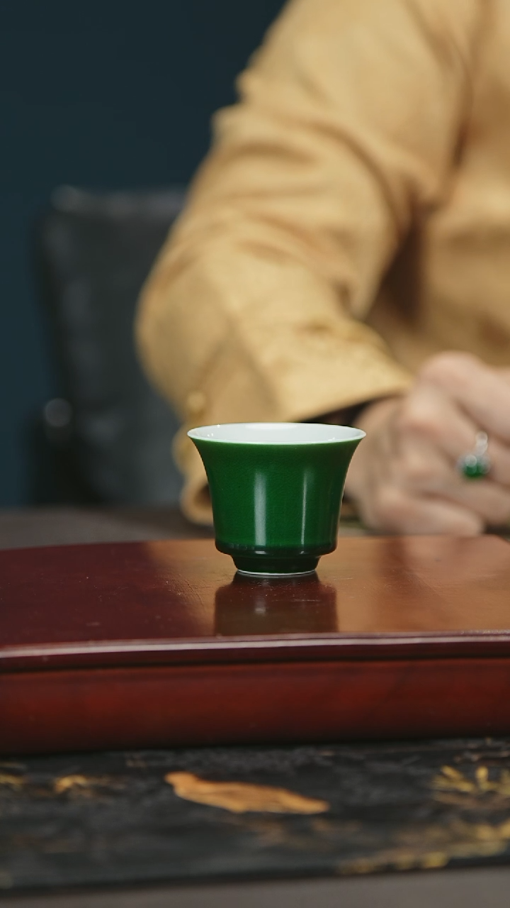 【闪购商品】瓷唐里郎窑绿小杯杯