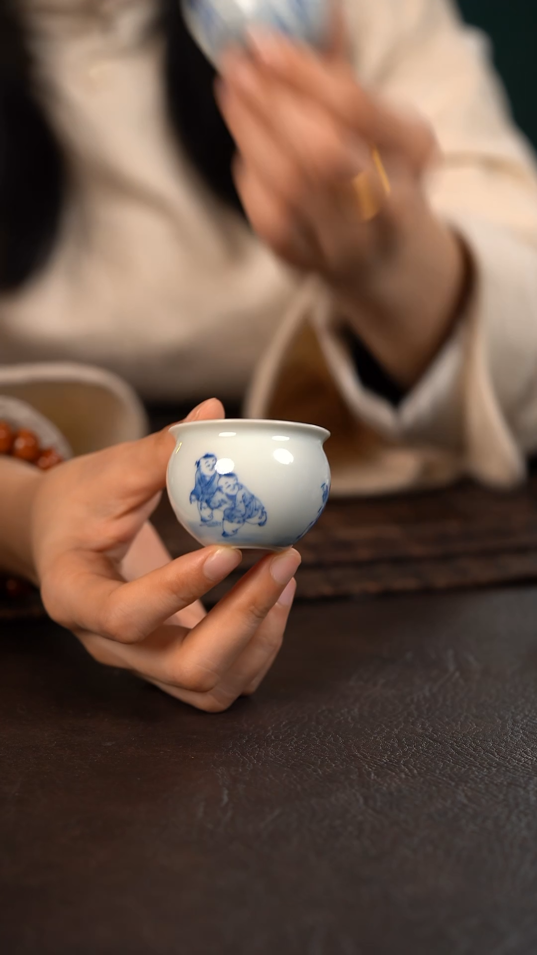 【闪购商品】杯聚澜堂童子捉迷藏小缸杯