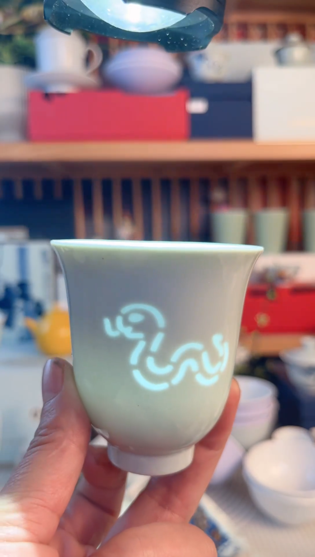 陶影青玲珑蛇年小杯