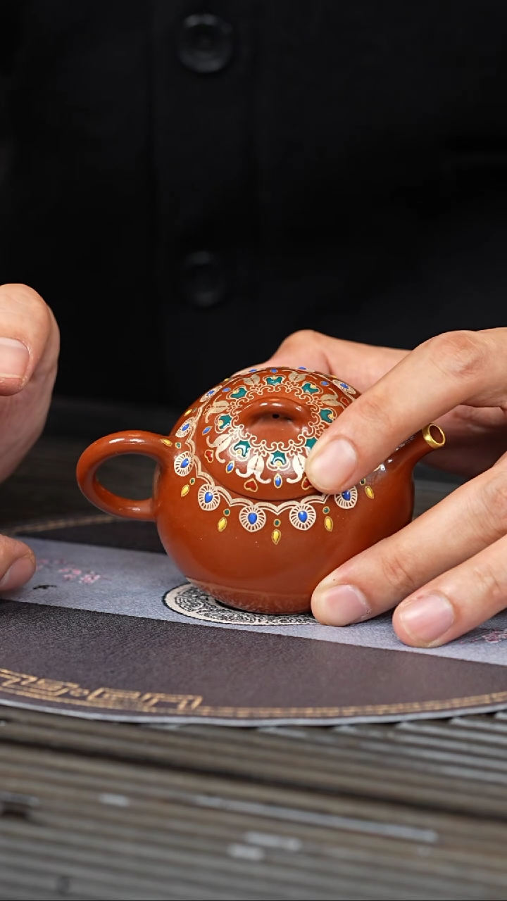 【闪购商品】紫砂茶壶XJH 水磨朱泥