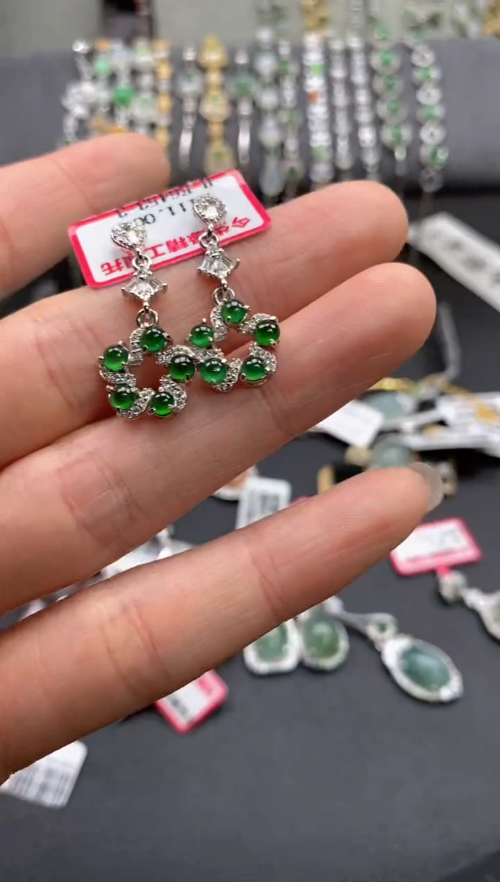 【闪购商品】翡翠戒指银S925镶嵌11111--8