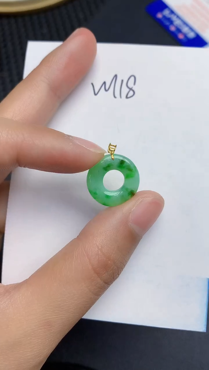 【闪购商品】翡翠颈饰18K金镶嵌000000000