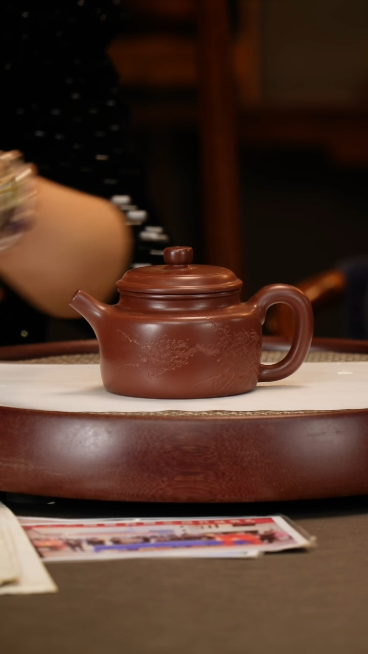 【闪购商品】紫砂茶壶【刘华良】龙血砂德钟  