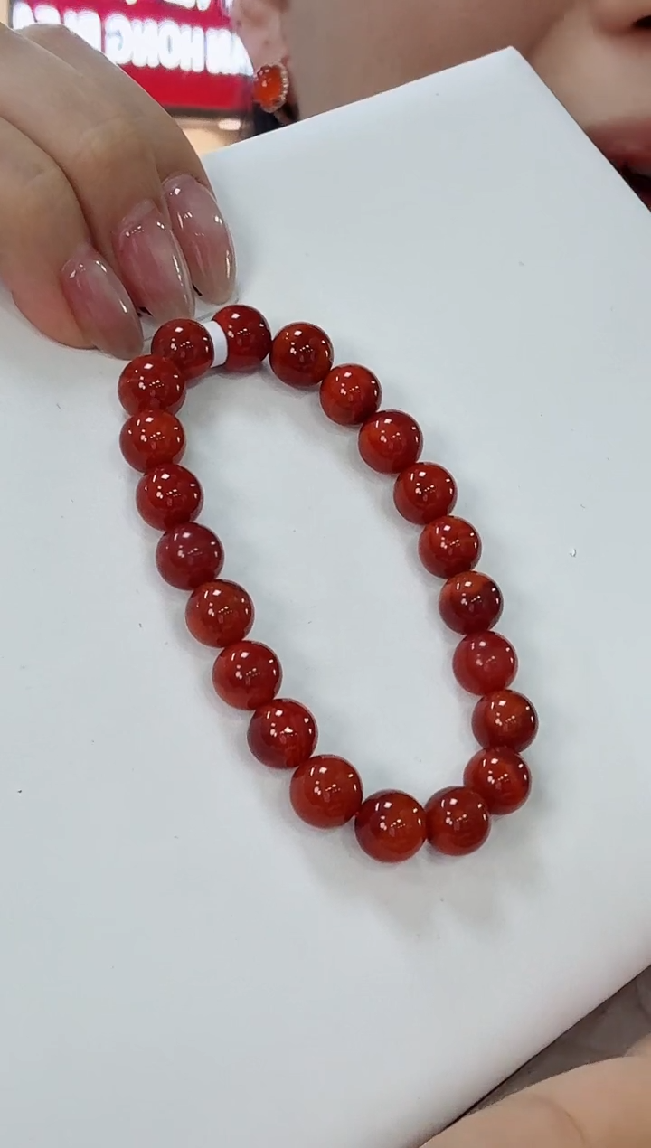 南红玛瑙瓦西手串9+未镶嵌一个/条