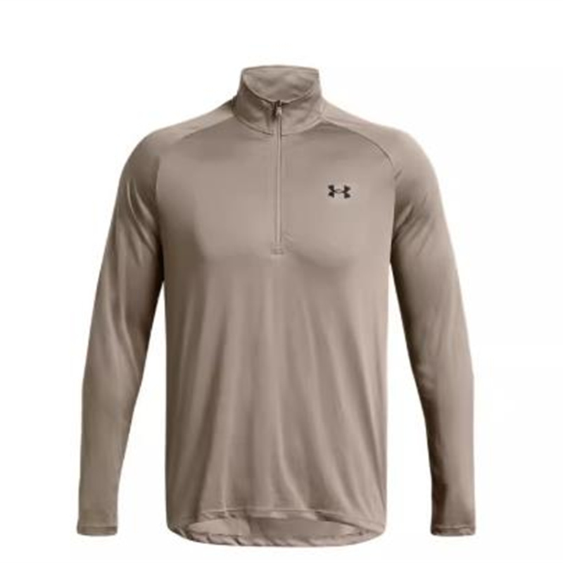 安德玛 1328495-203 男子休闲运动立领透气速干运动T恤