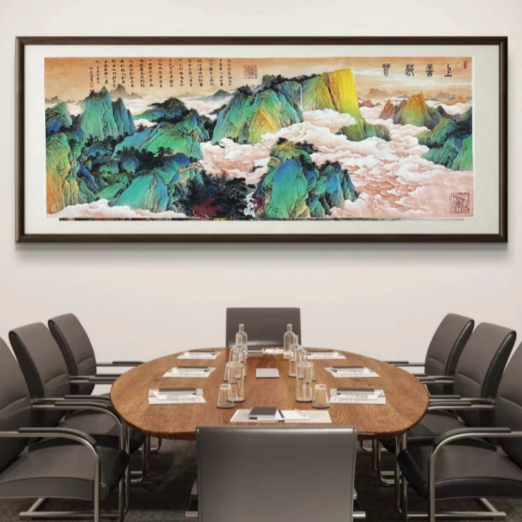 《上善若水》敦煌画派井灏先生作品