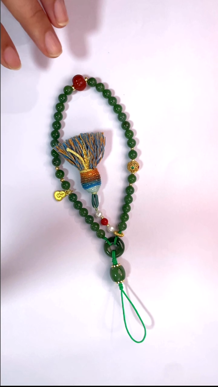 颈饰未镶嵌和田玉手串