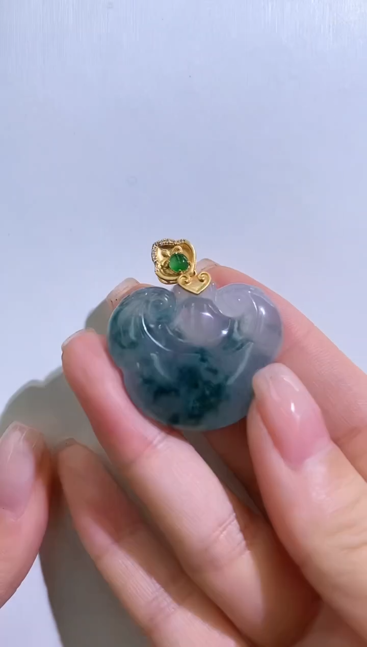 【闪购商品】翡翠颈饰18K金镶嵌0250223196