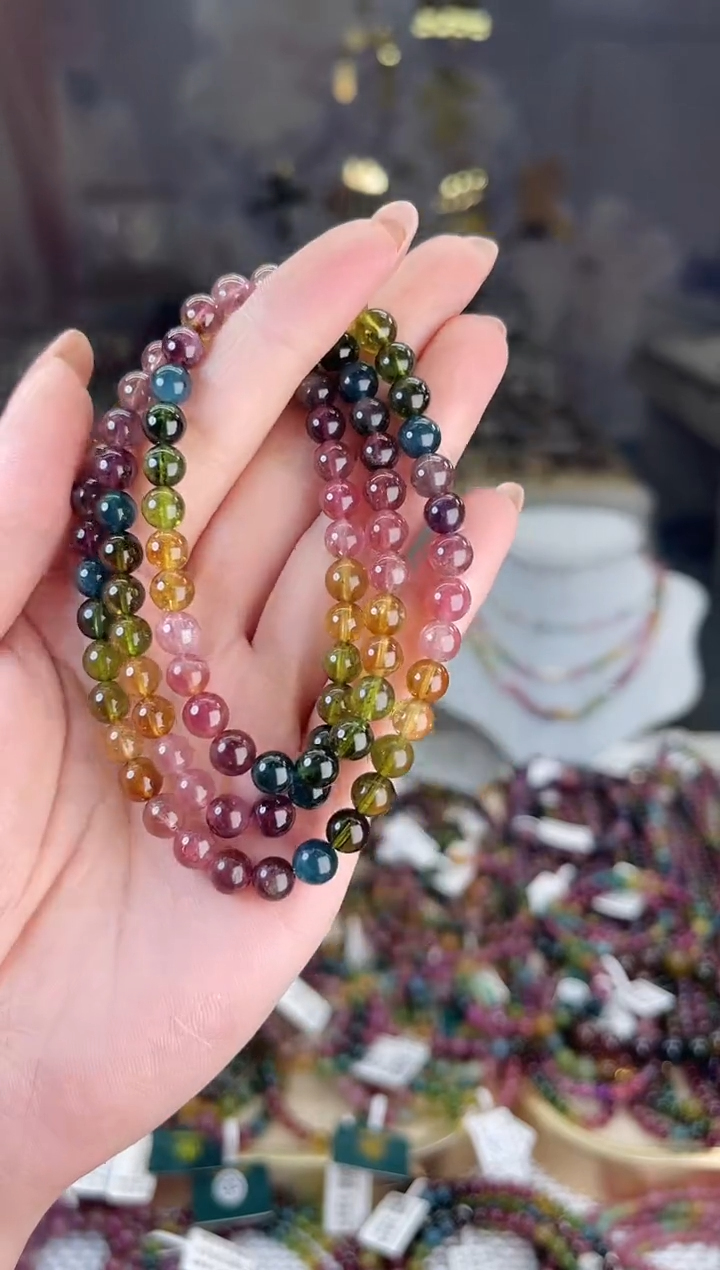 【闪购商品】碧玺/未镶嵌6mm+碧玺多圈多样性发货