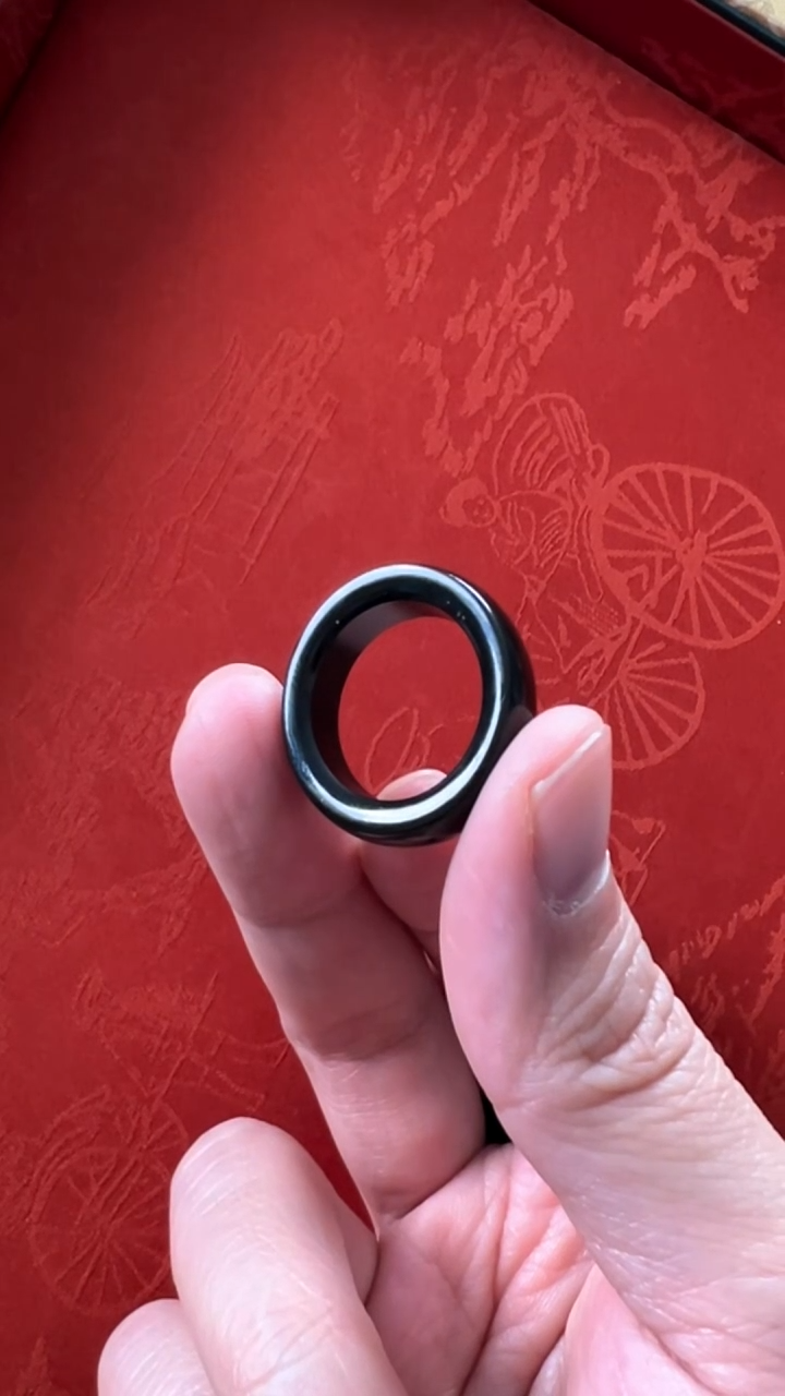 未镶嵌和田玉挂件周*塔青戒圈18mm