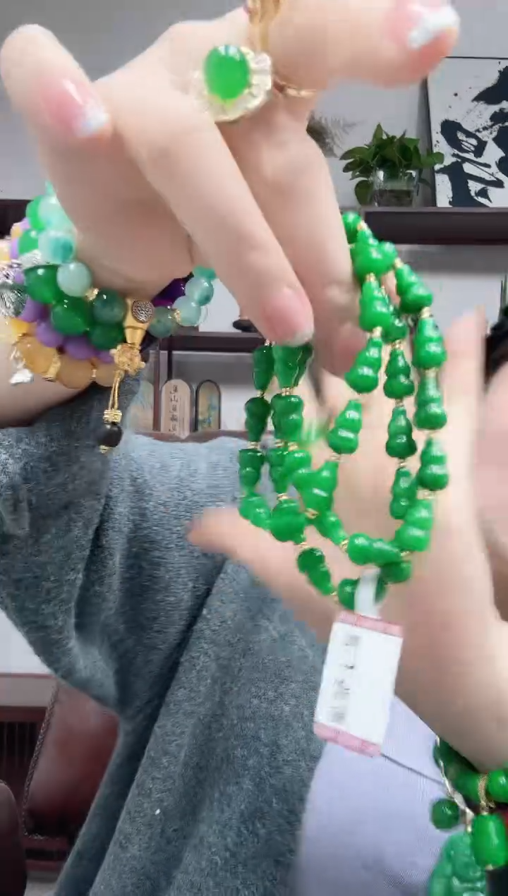 未镶嵌手链翡翠葫芦手串