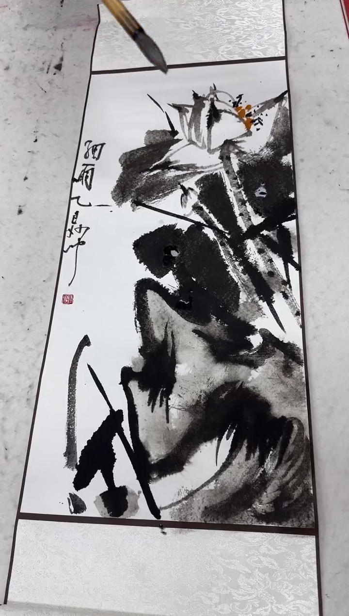 【闪购商品】国画王斌老师荷花作品