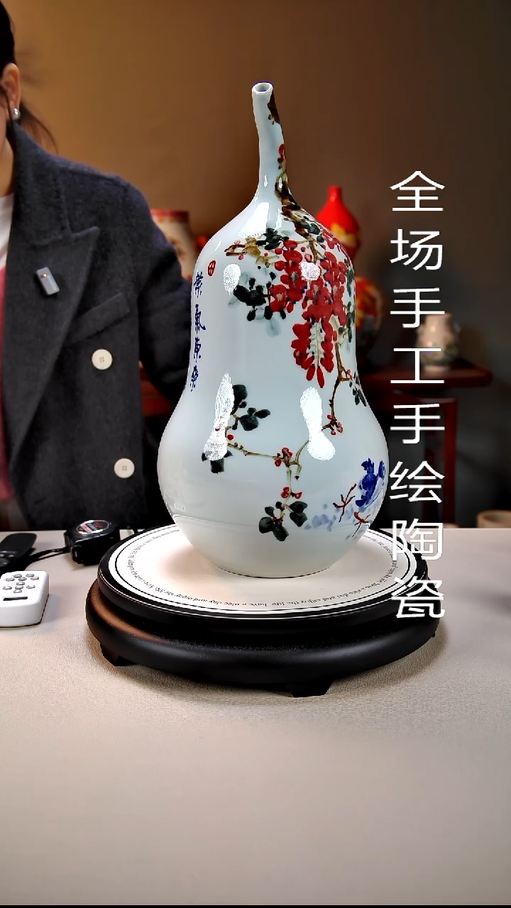 摆件陶景德镇手绘陶瓷20