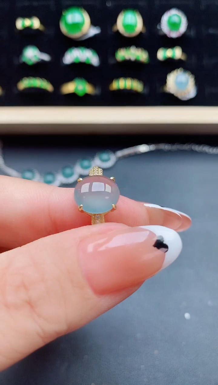 【闪购商品】翡翠戒指银S925镶嵌321321