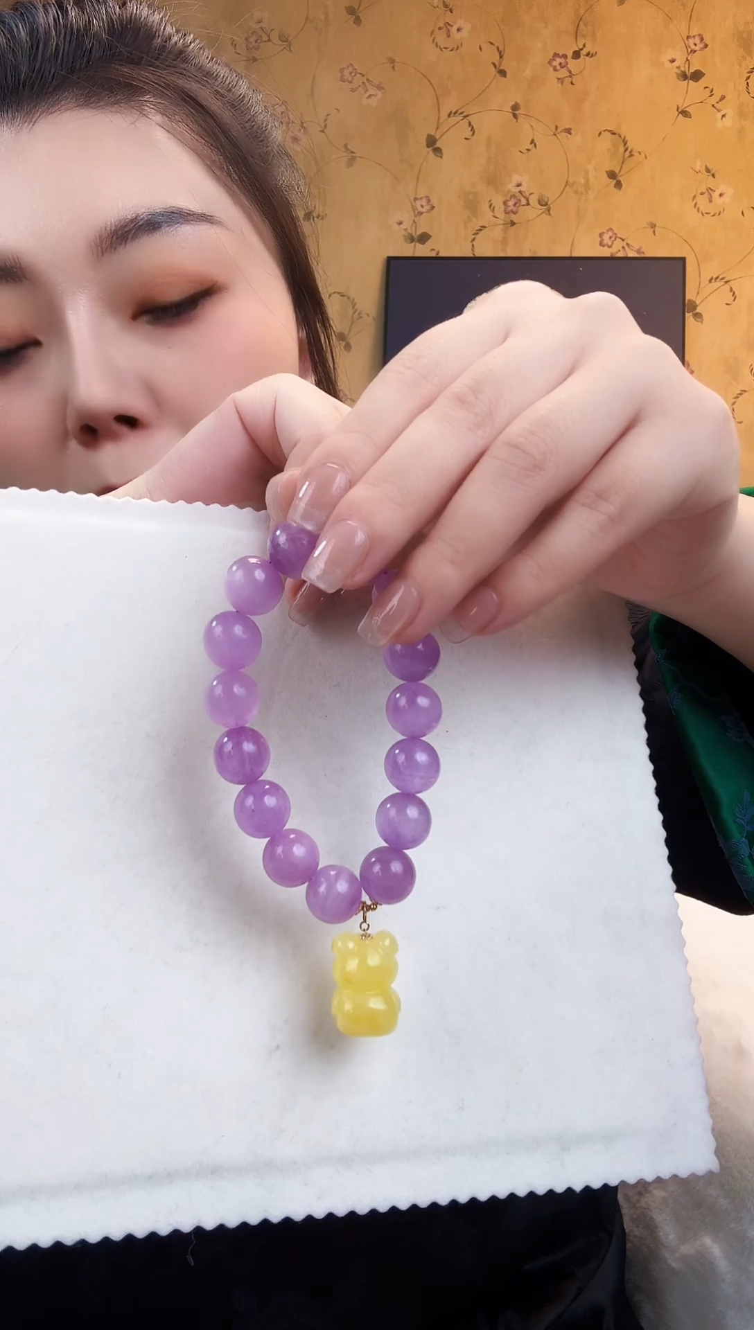 【闪购商品】锂辉石手串未镶嵌紫锂辉手串约13M1185