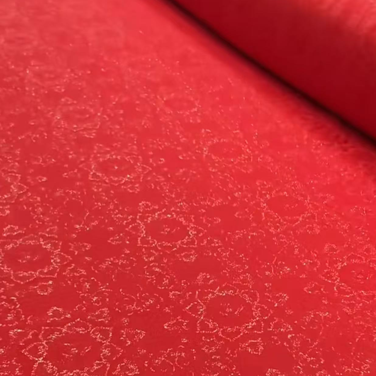 丝绸 织金正绢 飞儿红八达  宽幅（定制类产品，定制周期30-45天）