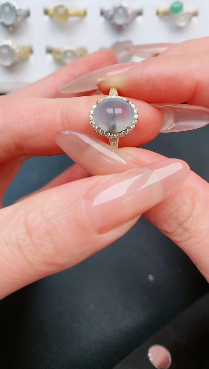 【闪购商品】翡翠戒指银S925镶嵌....