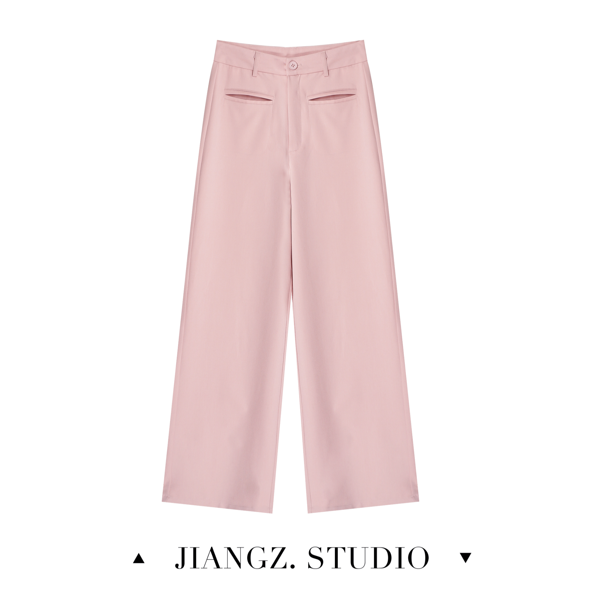 panii【桃喜】夏季百搭垂感薄款高腰显瘦直筒新款休闲裤轻量感裤子