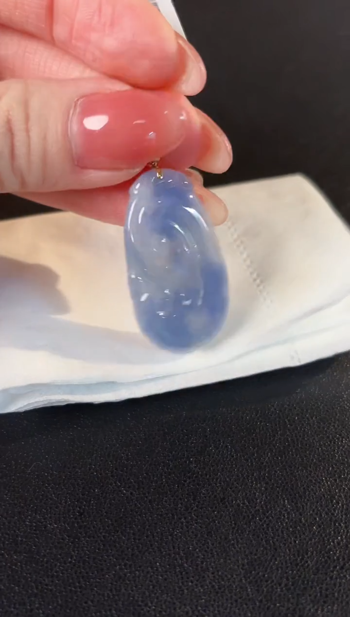 【闪购商品】翡翠颈饰18K金镶嵌缅料A货/支持复检/一件