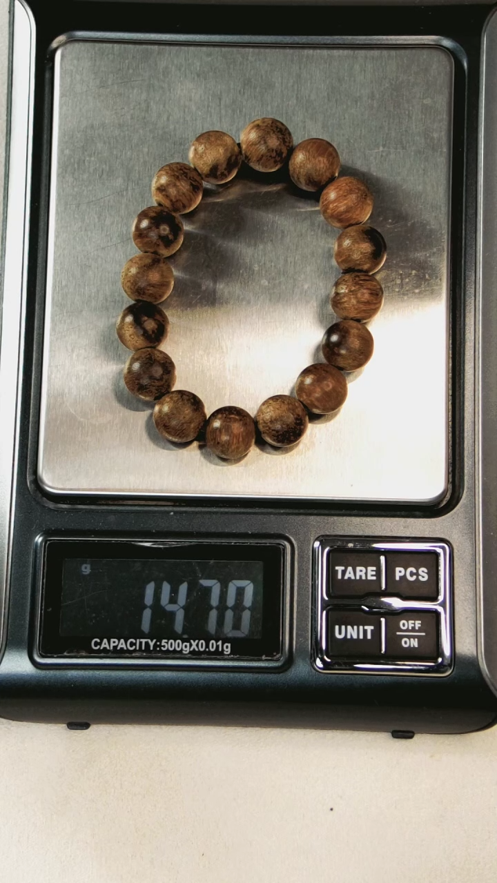 【闪购商品】沉香木手串12cm16颗14克越南沉香手串