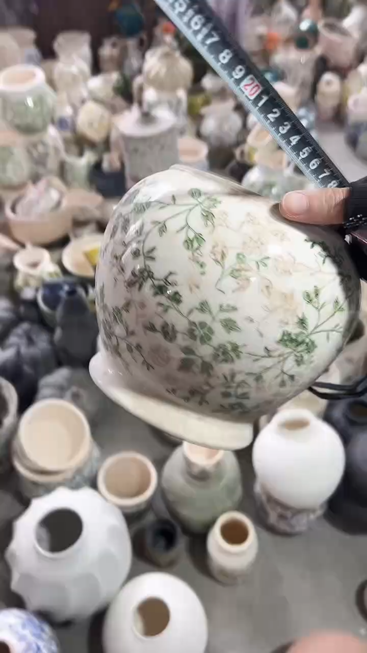 【闪购商品】陶瓷花盆高16.5CM内口11.5CM