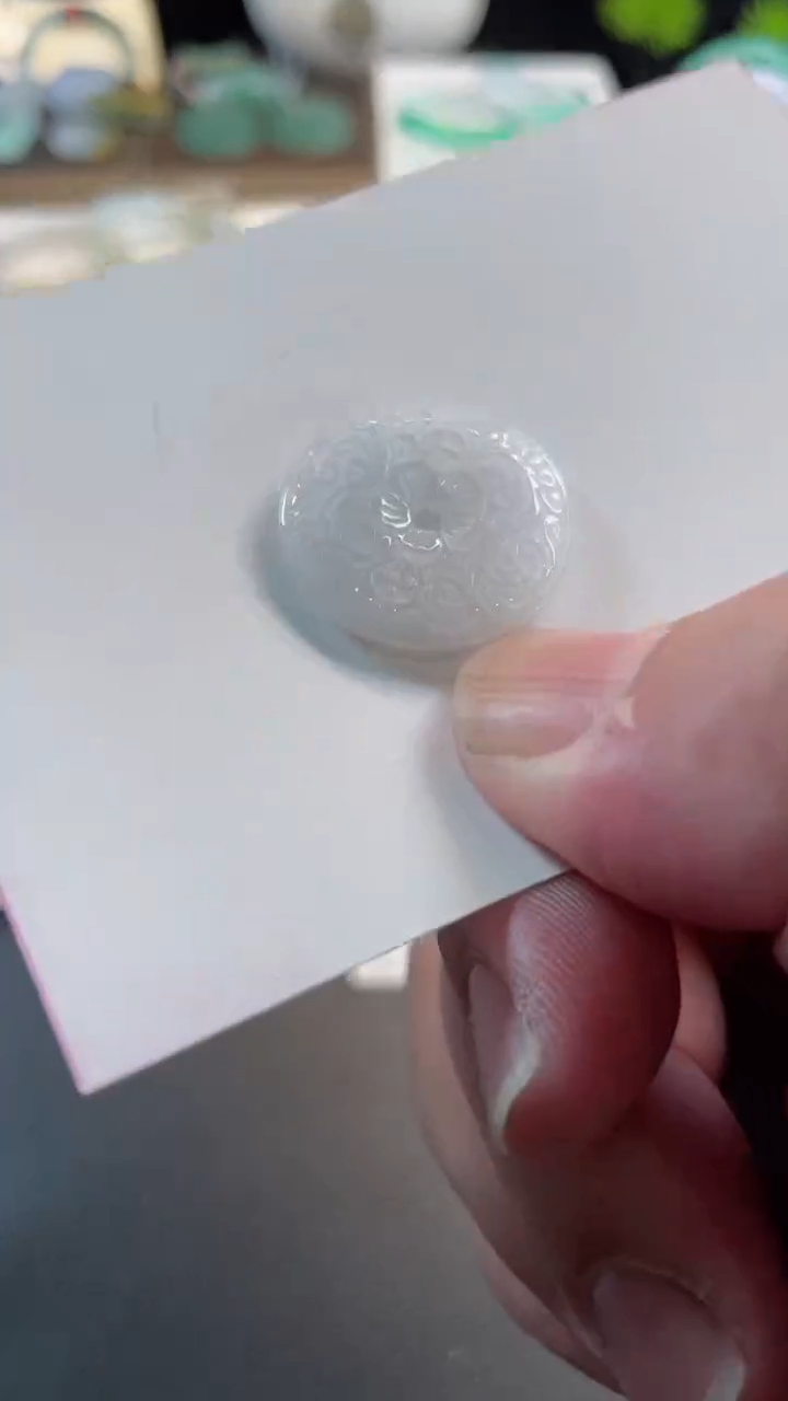 未镶嵌手镯翡翠41 有纹裂