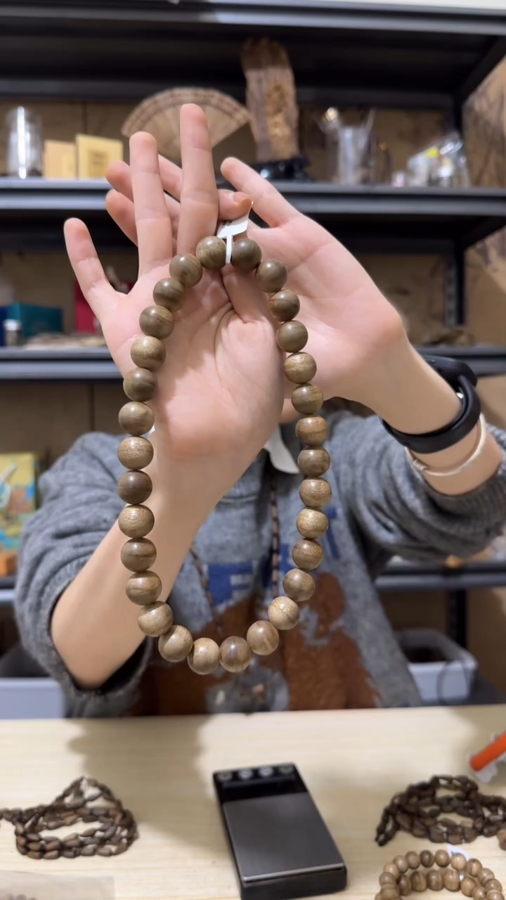 【闪购商品】沉香手串5号富国岛野料双圈手串卡14