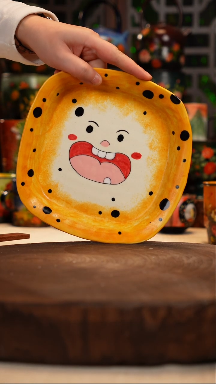 油画   釉下彩 盘