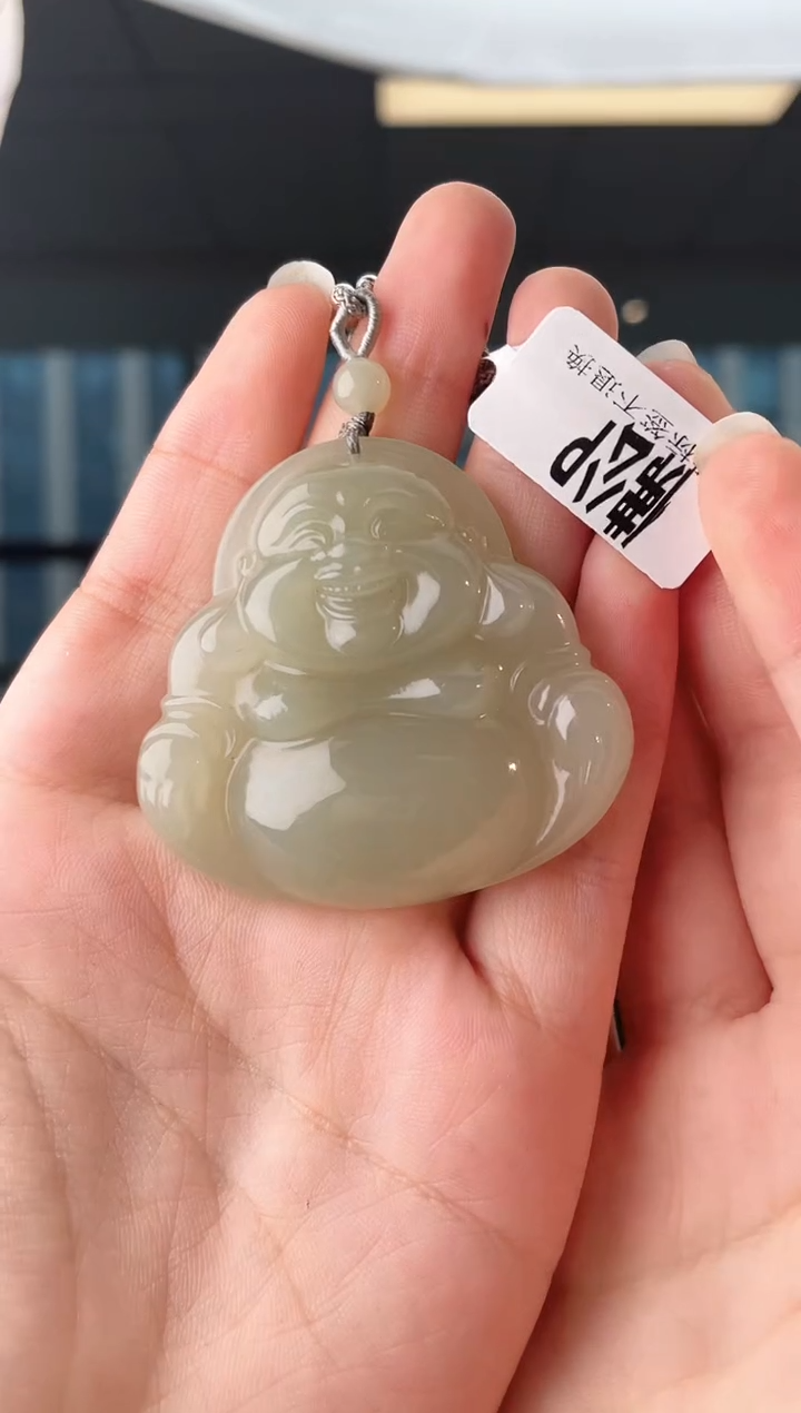 颈饰未镶嵌和田玉佛公 无