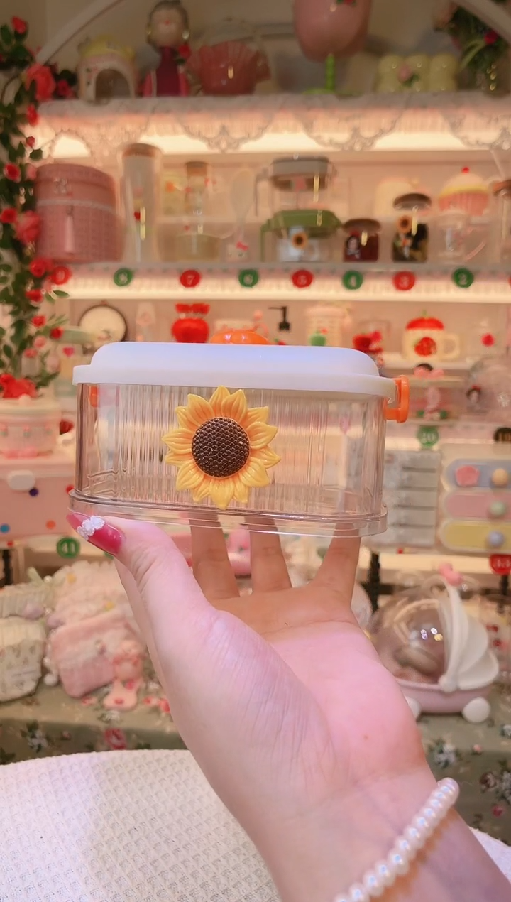 向日葵大料收纳盒——手工制作品质好！