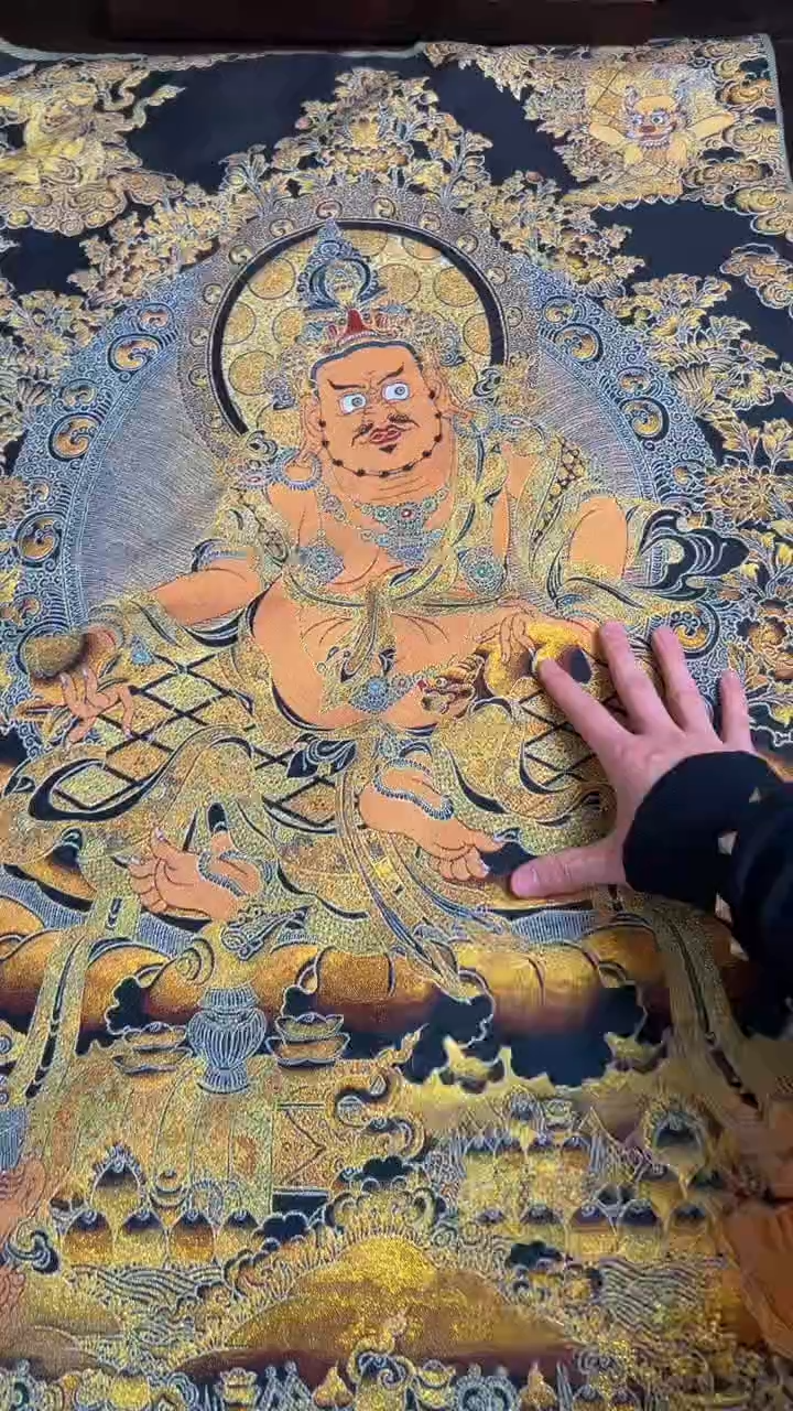 装裱画精品手绘唐卡链接--A苏绣