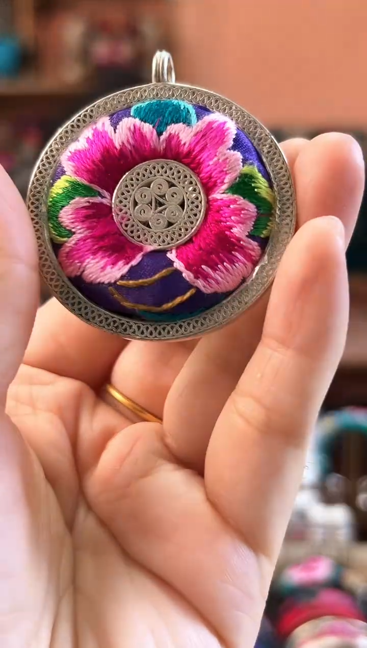 织绣艺枝独绣老绣饰品120