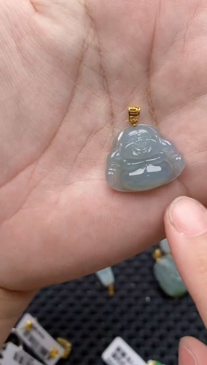 【闪购商品】翡翠戒指18K金镶嵌99999---4