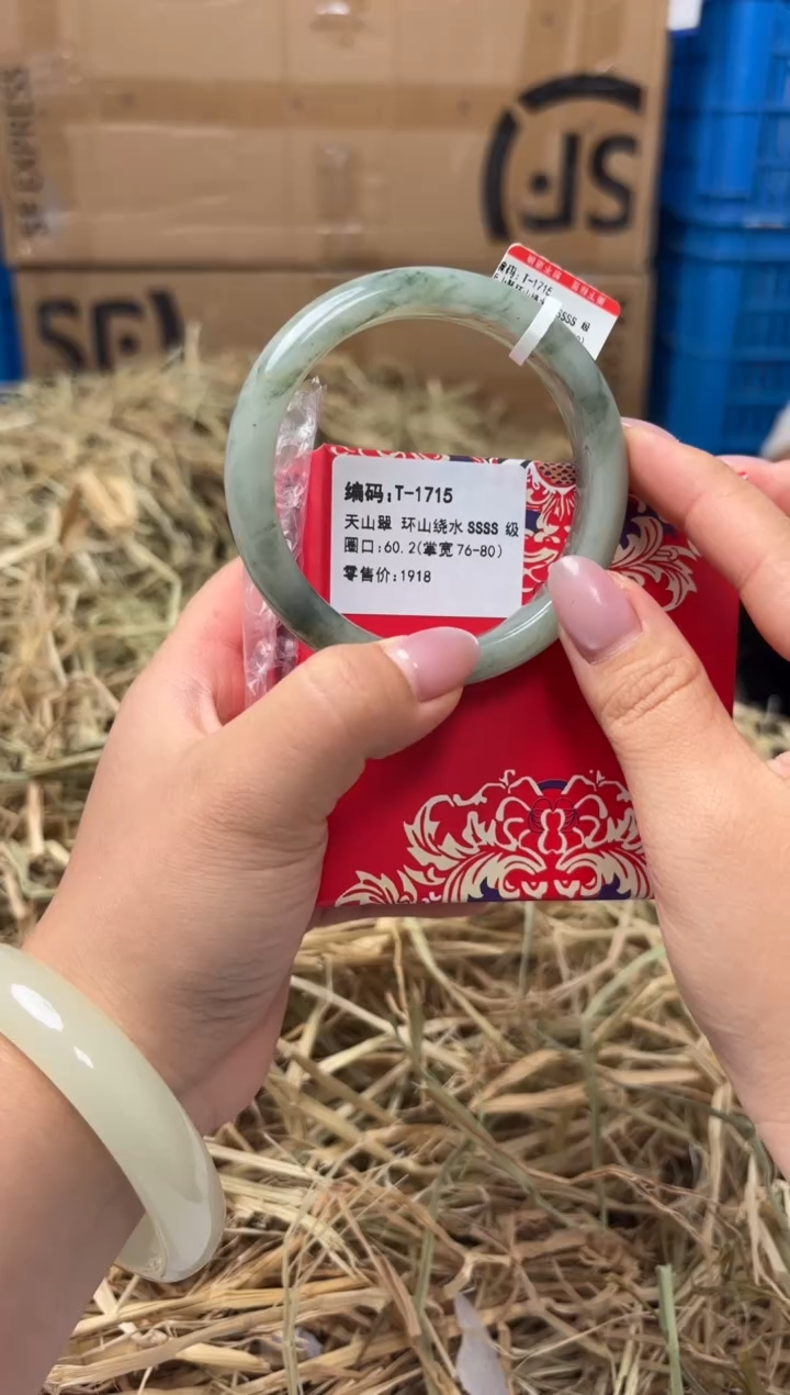 未镶嵌手镯石英质玉T-1715