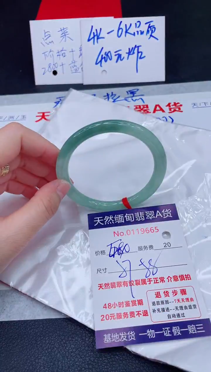 未镶嵌手镯翡翠680